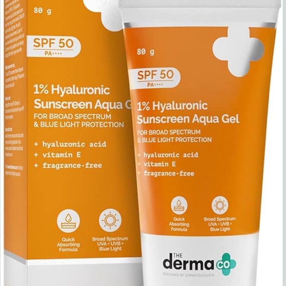 The Derma Company hyaluronic sunscreen gel fragrance free